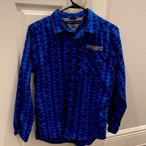 Big boys Tommy Hilfiger Blue Buttoned down shirt. Large